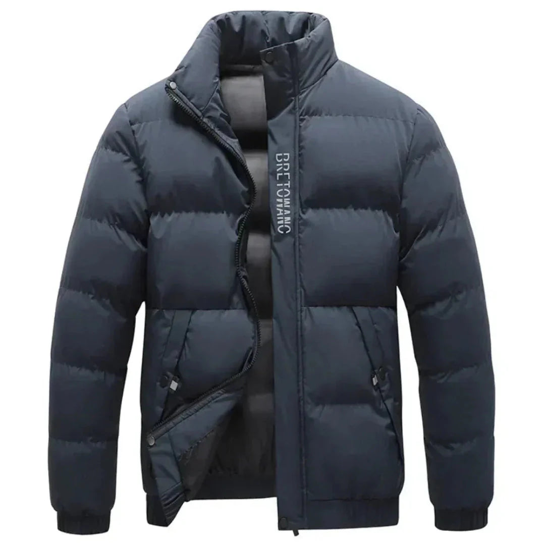 Will Stand-Collar Wind-Resistant Puffer Jacket