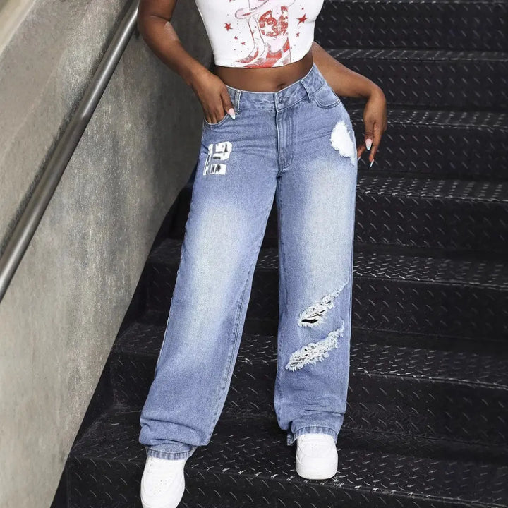 Women Bold Street Denim Jeans LionStyle LionStyle