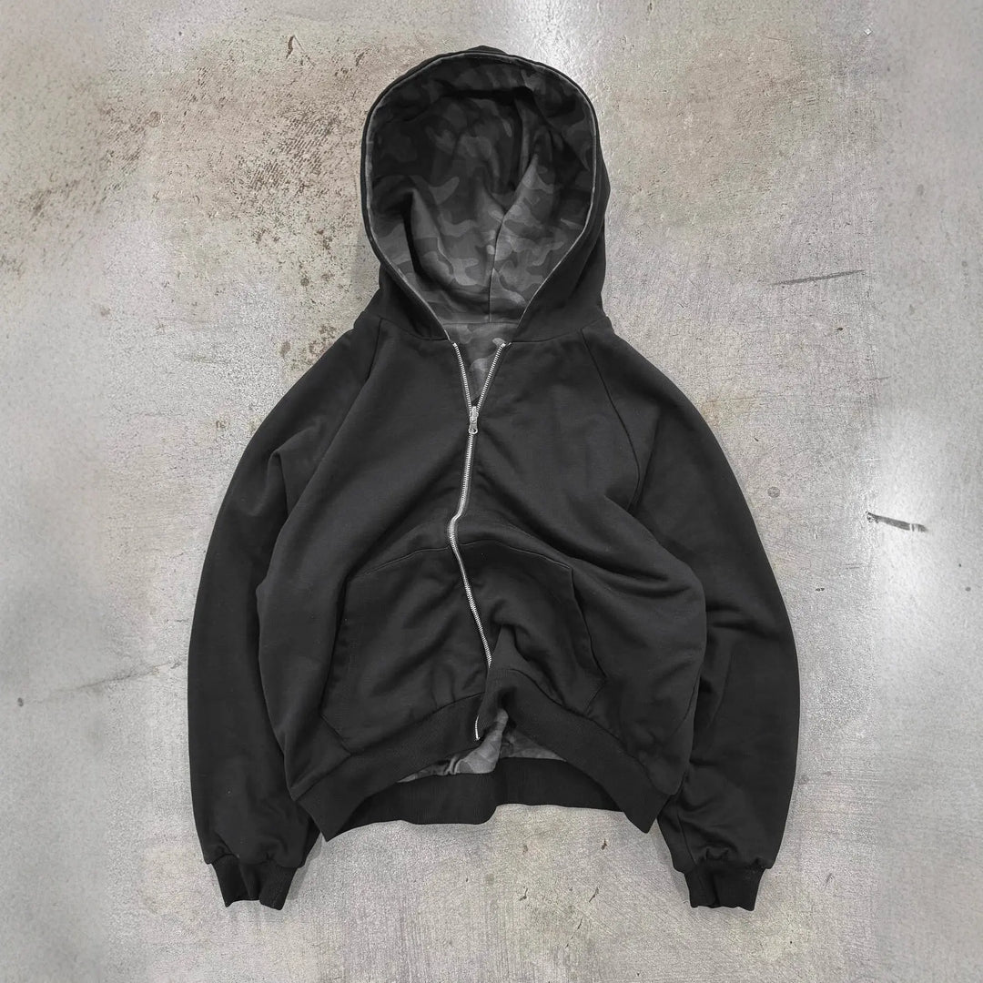 Women Camo Zip Hoodie LionStyle Lion Style