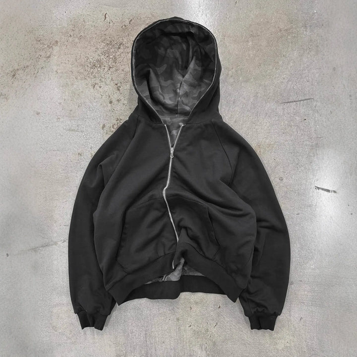 Women Camo Zip Hoodie LionStyle Lion Style