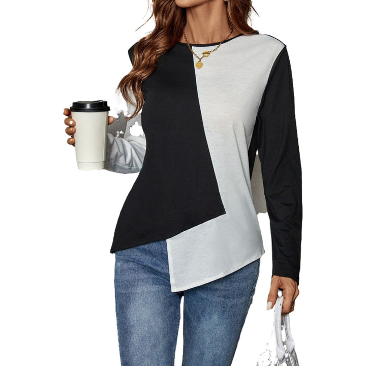 Women Casual Colorblock Long Sleeves LionStyle