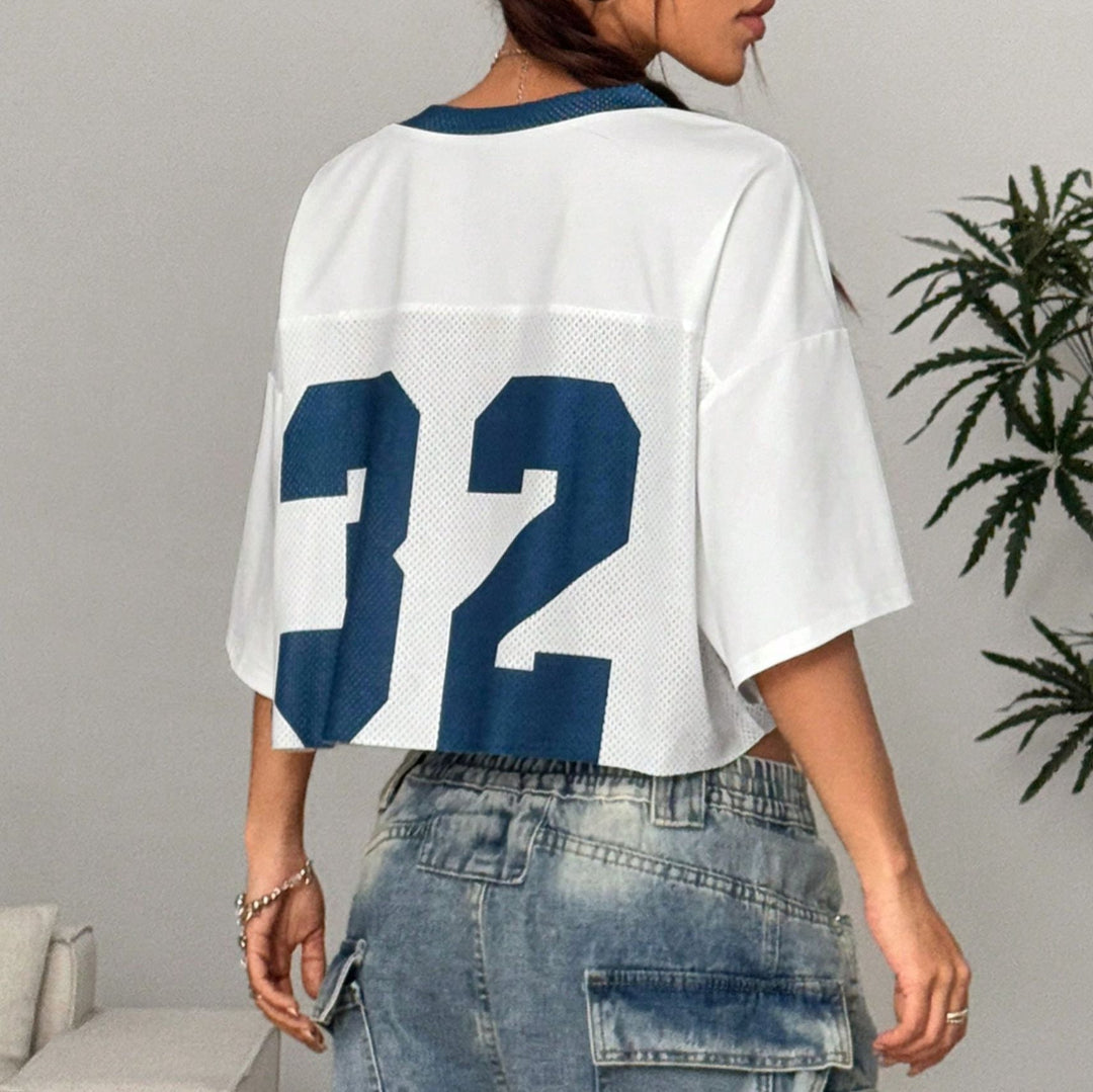Women Casual Cropped T-Shirt LionStyle