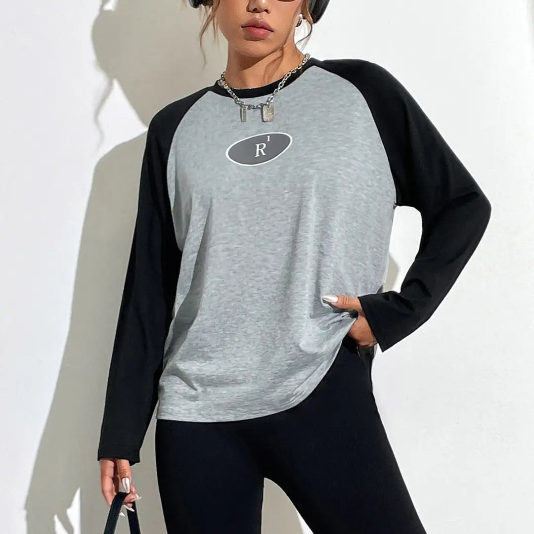 Women Chic Relaxed Raglan Top LionStyle Lion Style