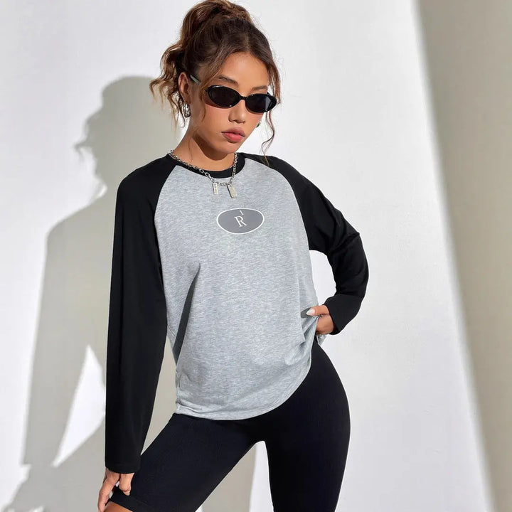 Women Chic Relaxed Raglan Top LionStyle Lion Style