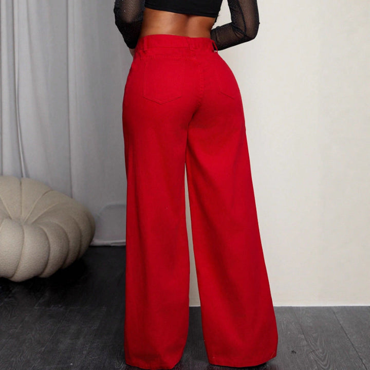 Women Chic Wide Leg Trousers LionStyle