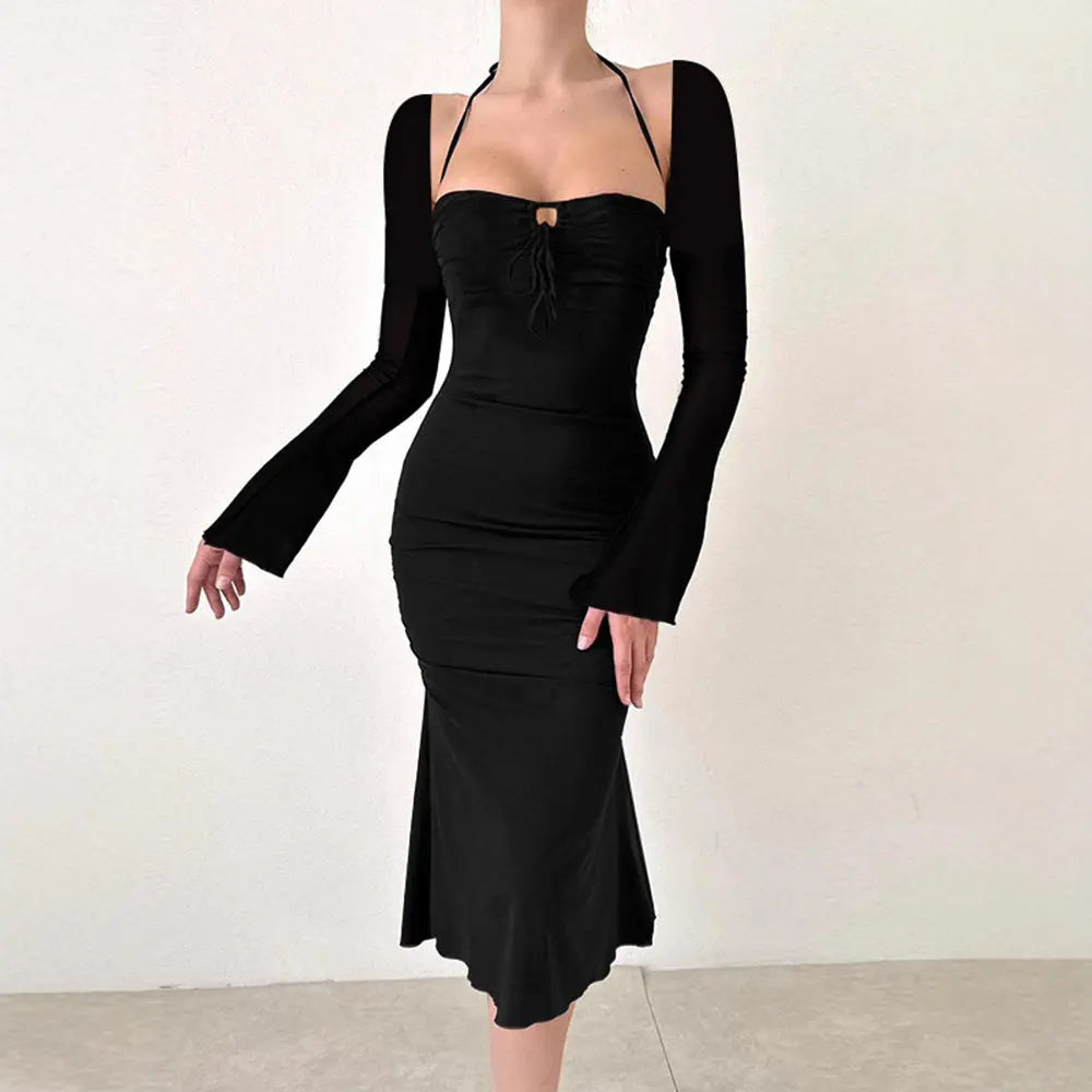 Women Classic Hourglass Midi Dress LionStyle Lion Style