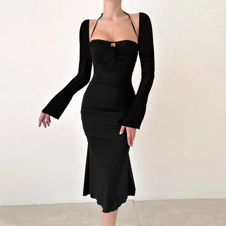 Women Classic Hourglass Midi Dress LionStyle Lion Style