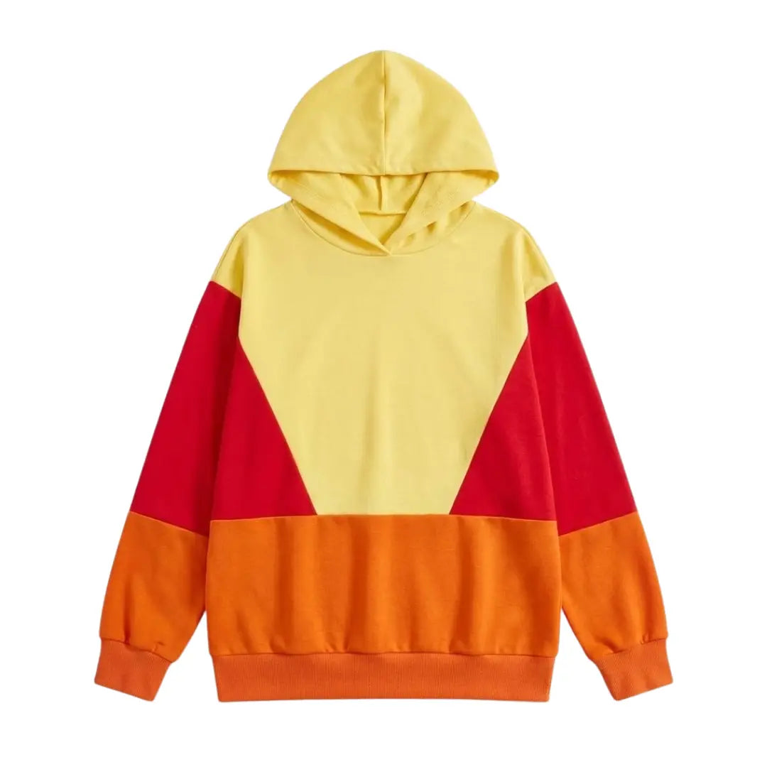 Women Color Block Hoodie LionStyle Lion Style