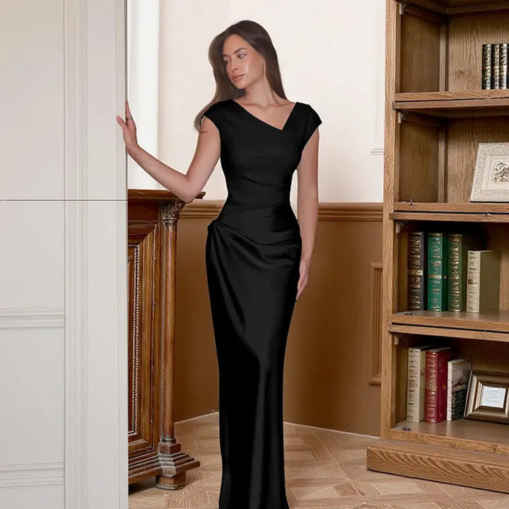 Women Draped Waist Gown LionStyle Lion Style
