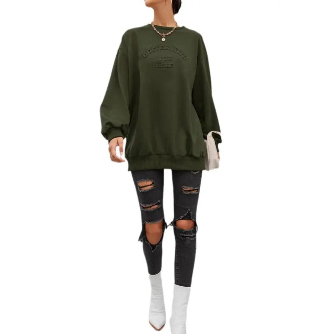 Women Everyday Casual Sweatshirt LionStyle Lion Style