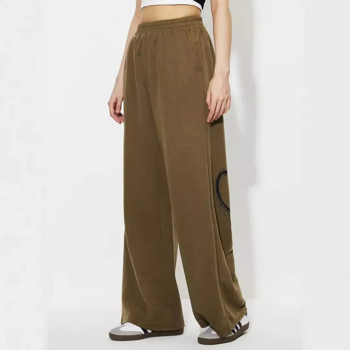 Women Graphic Back Heart Lounge Pants LionStyle Lion Style