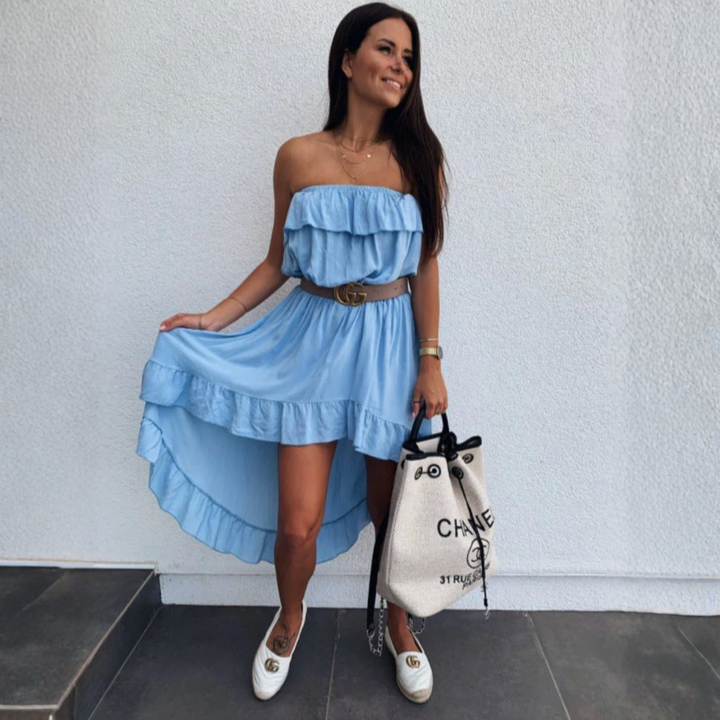 Women Lightweight Ruffle Dress LionStyle Lion Style