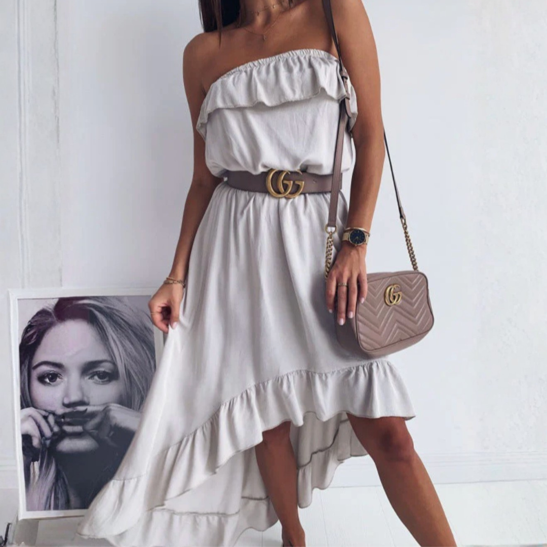 Women Lightweight Ruffle Dress LionStyle Lion Style