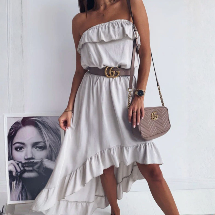 Women Lightweight Ruffle Dress LionStyle Lion Style