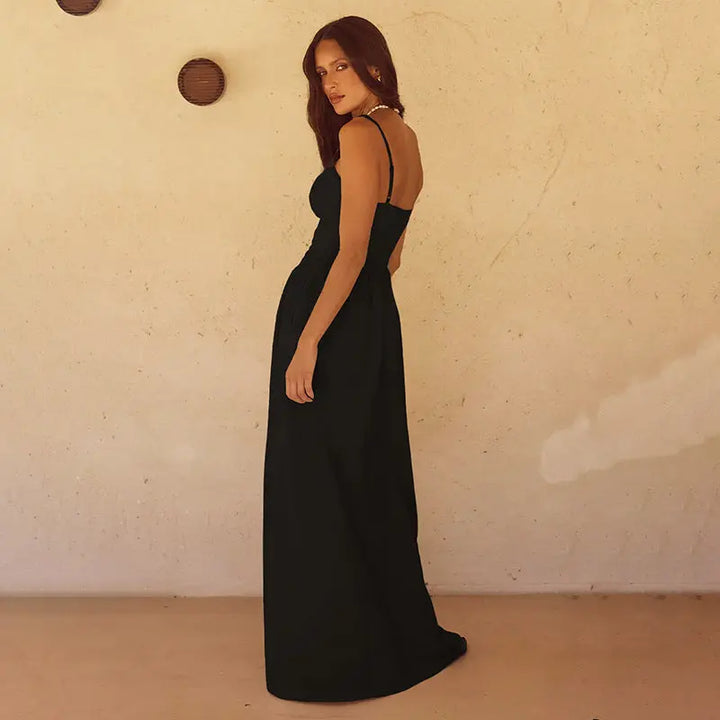 Women Minimalist Flowy Maxi Dress LionStyle Lion Style