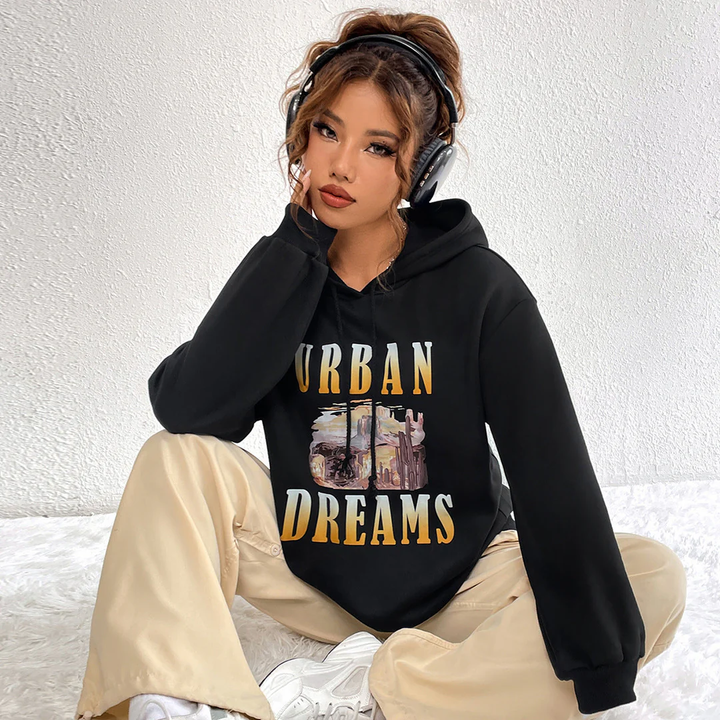Women Oversized Urban Hoodie LionStyle