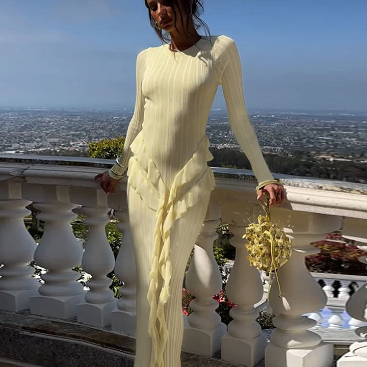 Women Ruffles Maxi Dress LionStyle