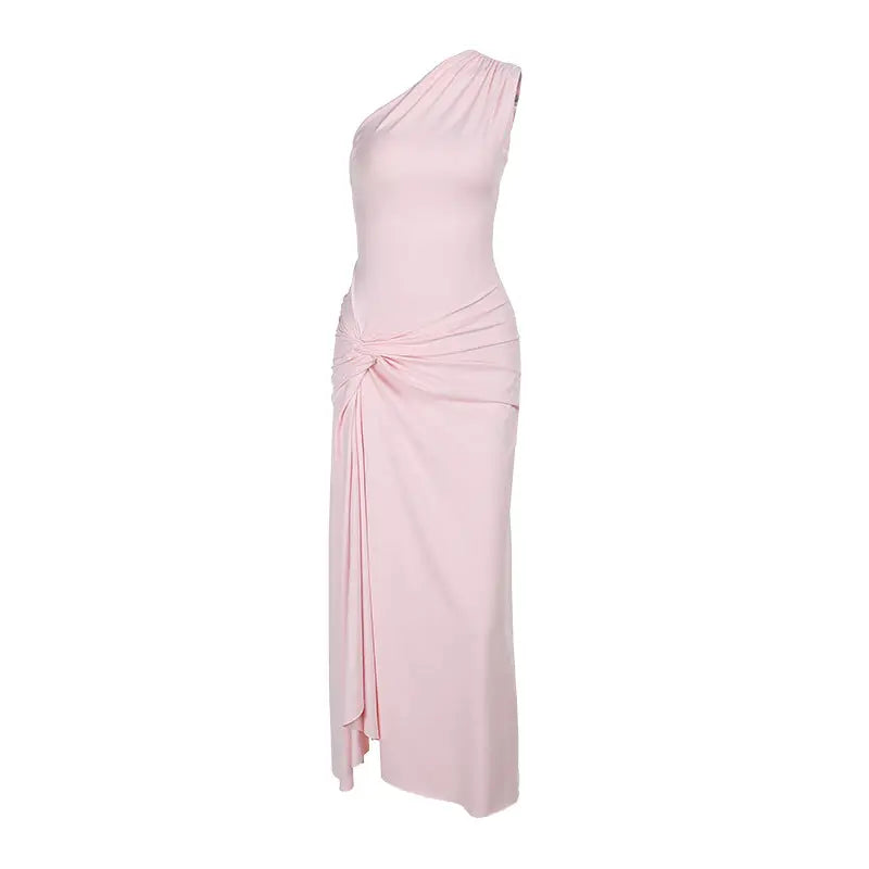 Women Sleek One Shoulder Gown LionStyle Lion Style
