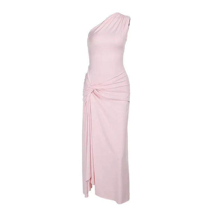 Women Sleek One Shoulder Gown LionStyle Lion Style