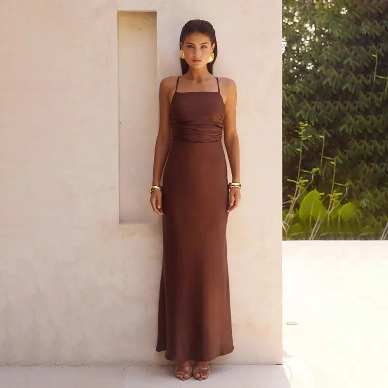 Women Sleek Silhouette Maxi Dress LionStyle Lion Style