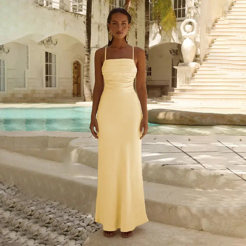 Women Sleek Silhouette Maxi Dress LionStyle Lion Style