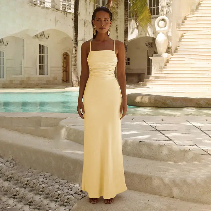 Women Sleek Silhouette Maxi Dress LionStyle Lion Style