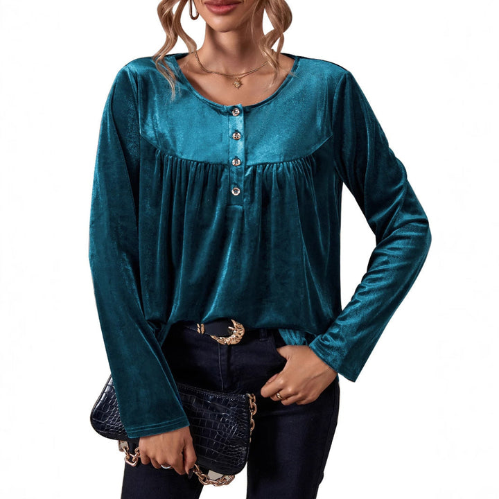 Women Soft Velvet Casual Top LionStyle