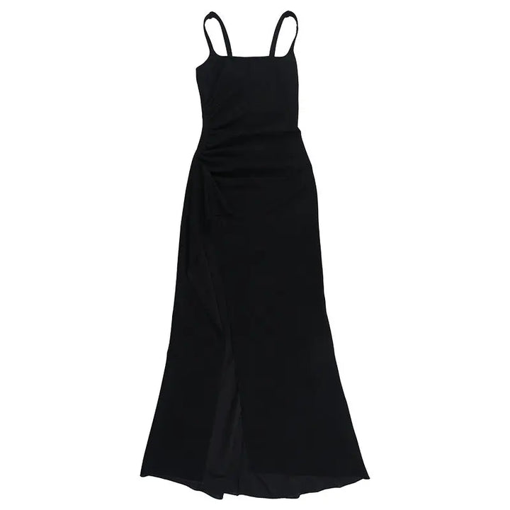 Women Square Neck Bodycon Maxi Dress LionStyle Lion Style