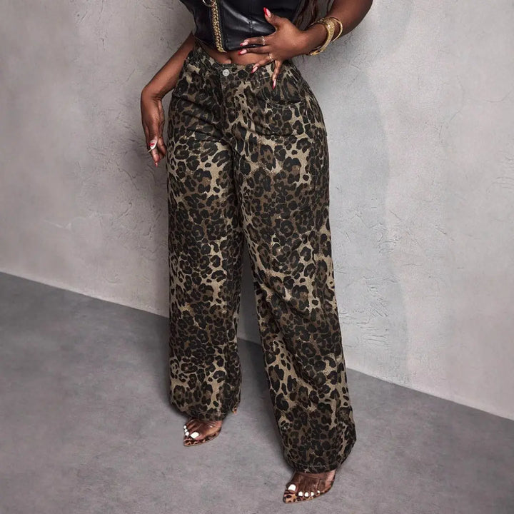Women Street Style Leopard Pants LionStyle Lion Style
