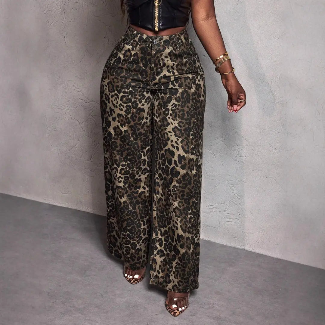 Women Street Style Leopard Pants LionStyle Lion Style