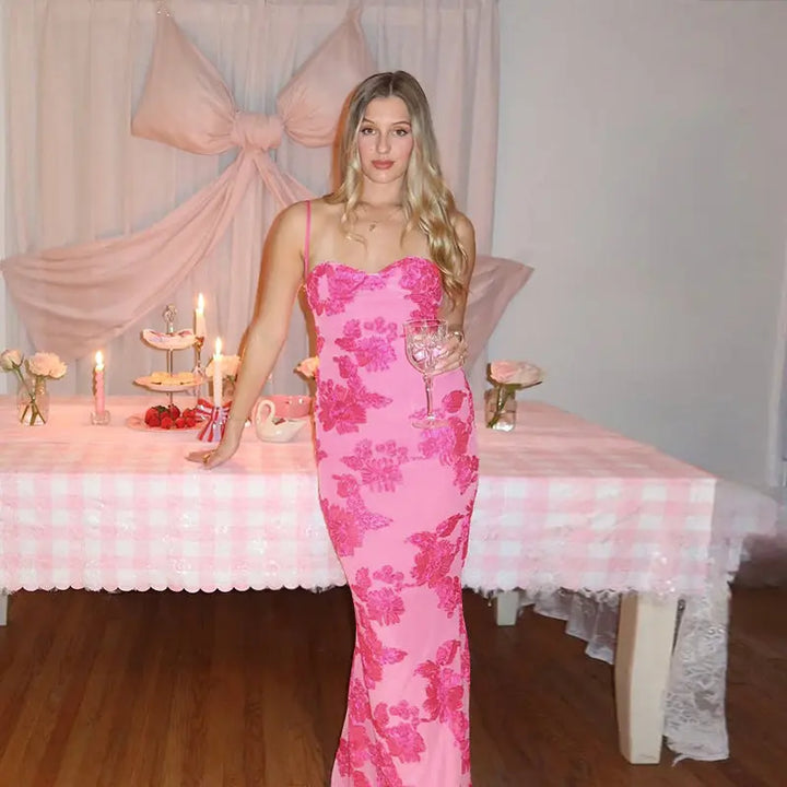 Women Sweetheart Bodycon Maxi Dress LionStyle Lion Style