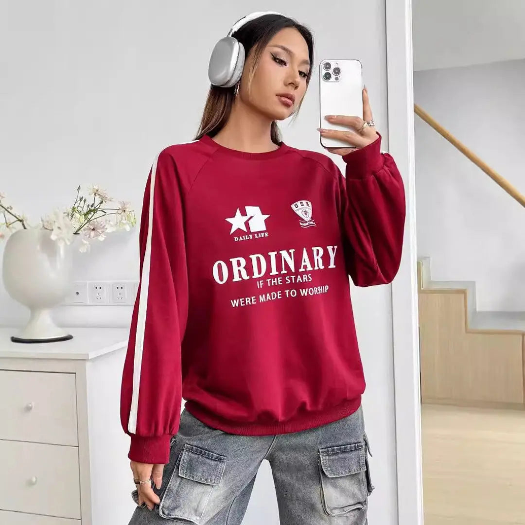 Women Trendy Graphic Sweatshirt LionStyle Lion Style