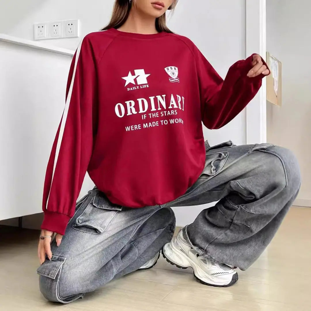 Women Trendy Graphic Sweatshirt LionStyle Lion Style