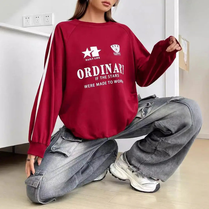 Women Trendy Graphic Sweatshirt LionStyle Lion Style