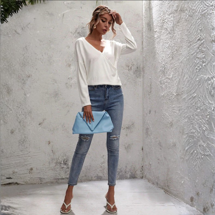 Women V Neck Casual Top LionStyle