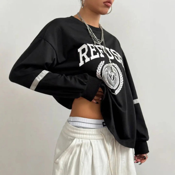 Women Vintage College Sweatshirt LionStyle Lion Style