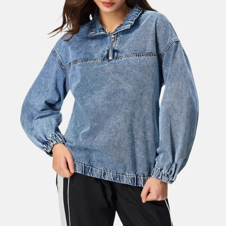 Women Vintage Denim Jacket LionStyle