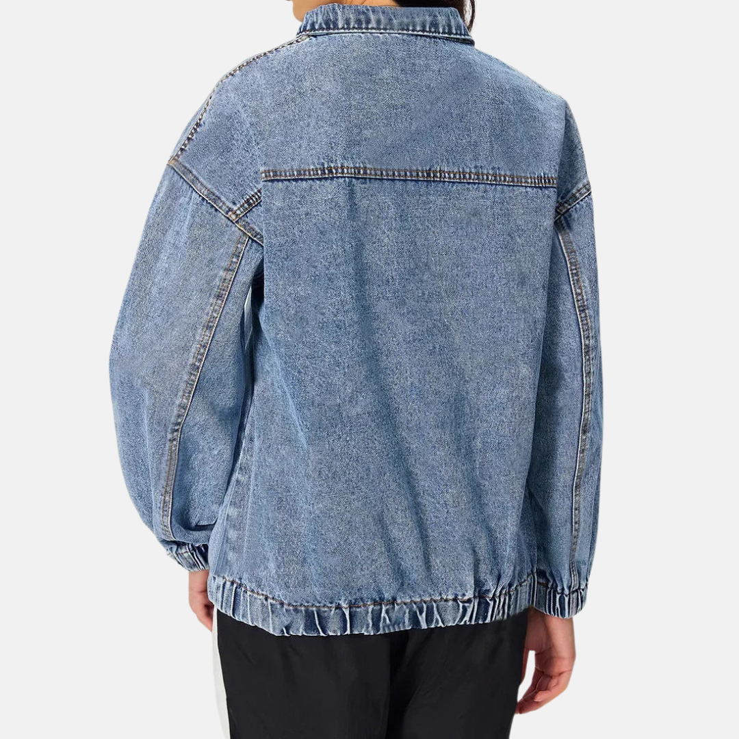 Women Vintage Denim Jacket LionStyle