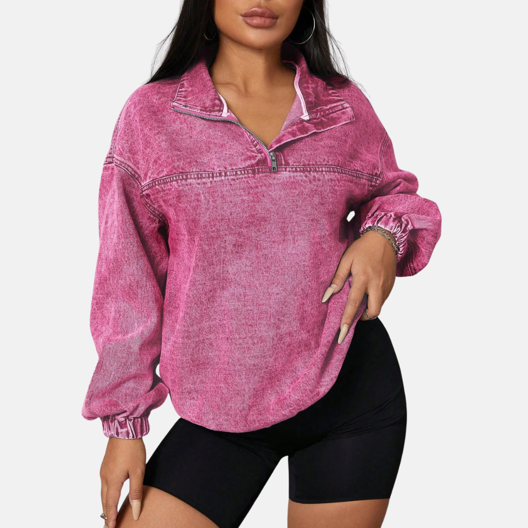 Women Vintage Denim Jacket LionStyle