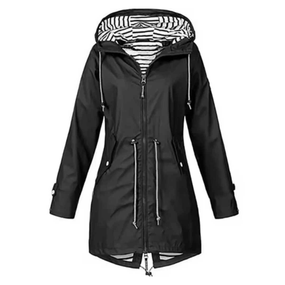 Women Waterproof Drawstring Coat LionStyle Lion Style