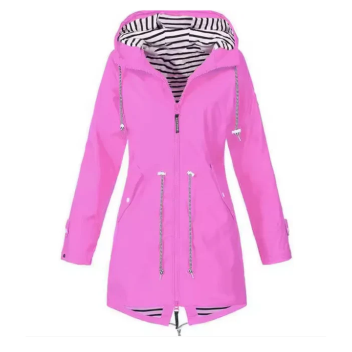 Women Waterproof Drawstring Coat LionStyle Lion Style