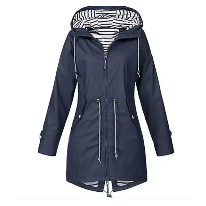 Women Waterproof Drawstring Coat LionStyle Lion Style