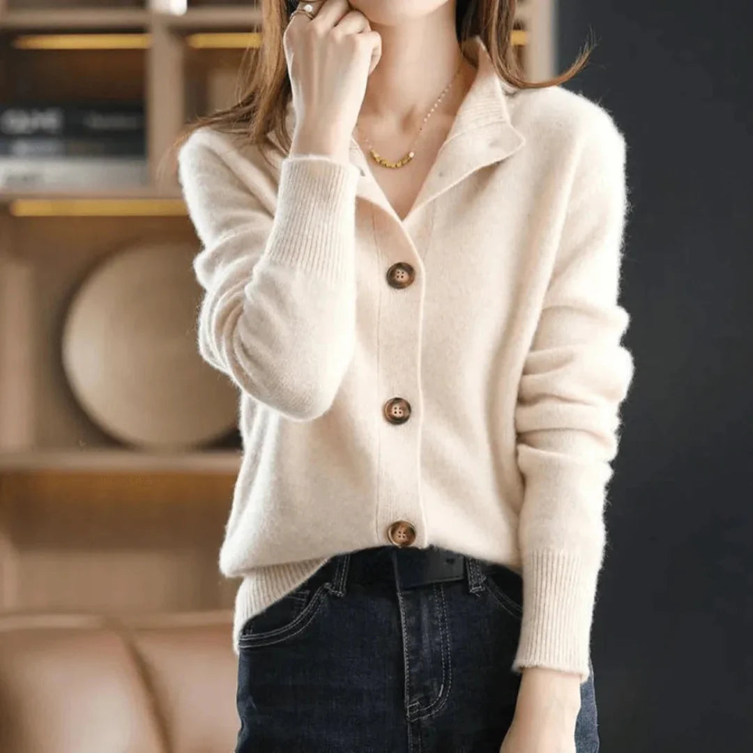 Women’s Button-Up Cashmere Cardigan