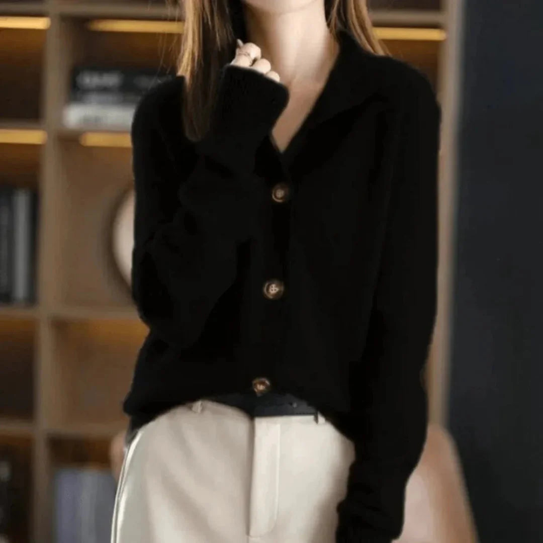 Women’s Button-Up Cashmere Cardigan