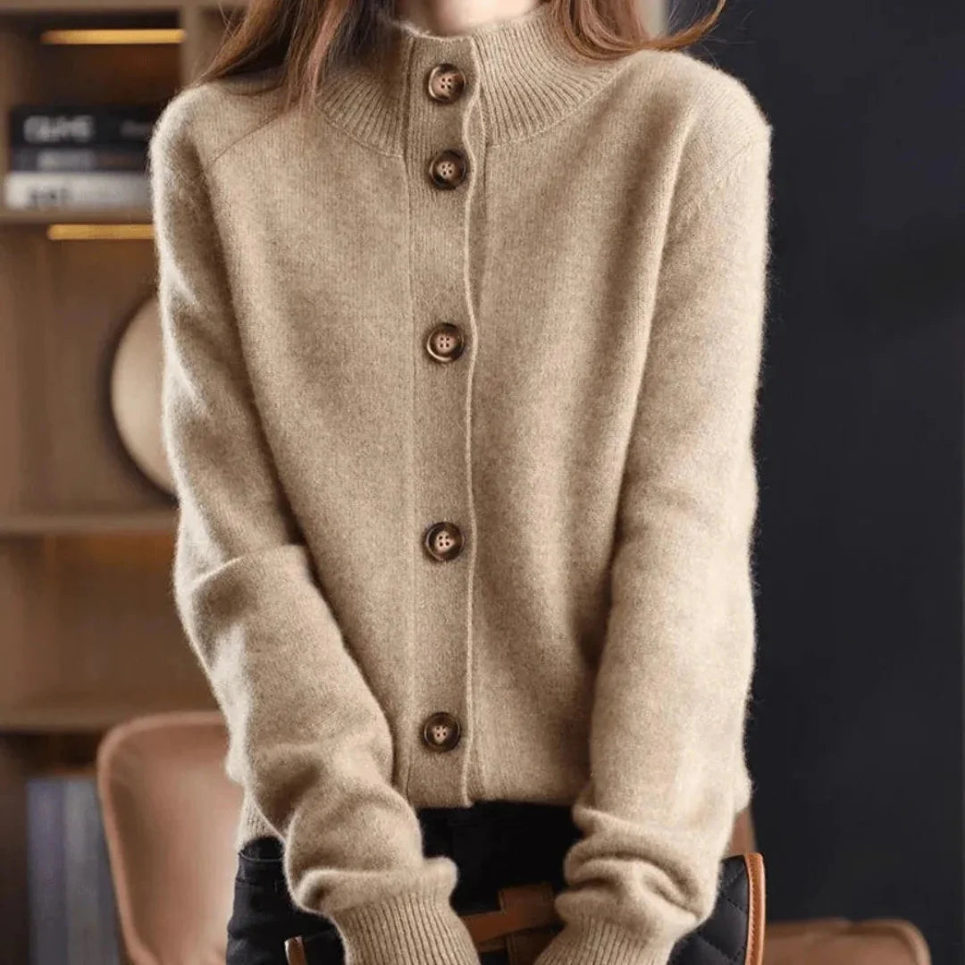 Women’s Button-Up Cashmere Cardigan