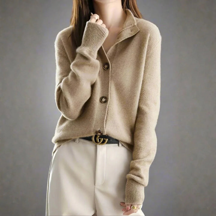 Women’s Cashmere Button Cardigan