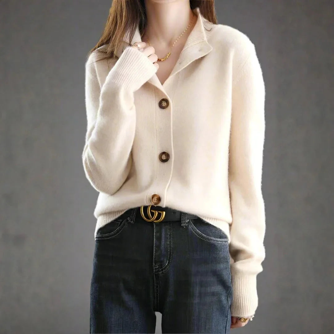 Women’s Cashmere Button Cardigan