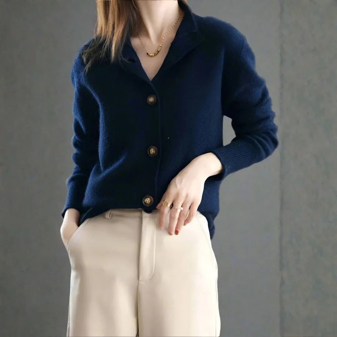 Women’s Cashmere Button Cardigan