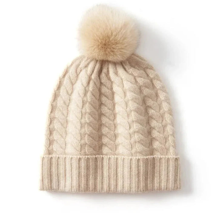 Women’s Cashmere Cable Knit Beanie