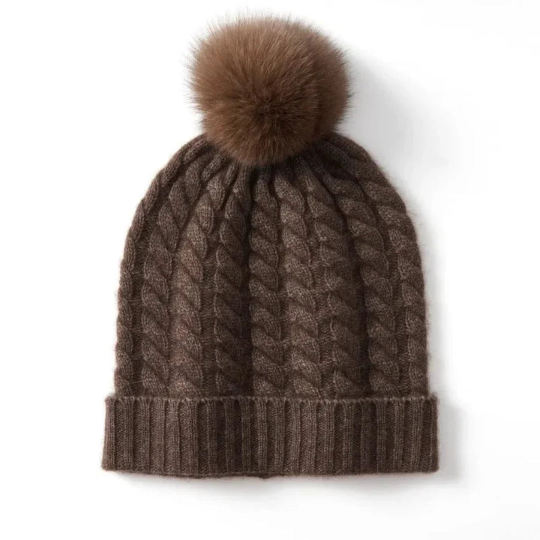 Women’s Cashmere Cable Knit Beanie